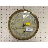 D. McGregor; an early 20th century brass cased circular wall barometer