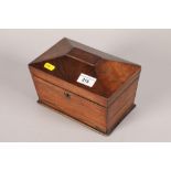 Regency Rosewood twin division tea caddy