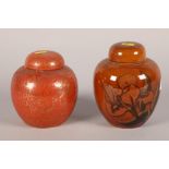 Carltonware Art Pottery ginger jar and cover; together with a contemporary Chinese ginger jar and