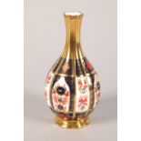 Royal Crown Derby Old Imari porcelain vase; 18cm high