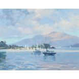 Helen M Turner (Scottish born 1937) Framed oil on canvas, signed 'Ben Lomond' 53cm x 63cm