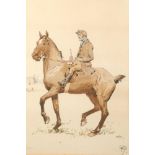 Monogrammed Framed print multiple, 'A Rough Rider' 50cm x 35cm