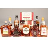 Ten assorted bottles of whisky (10) including: Johnnie Walker swing superior scotch whisky, 43% vol,