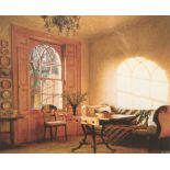 Darren Baker (born 1976) ARR Framed pastel, signed 'Drawing Room Interior' 19cm x 23cm