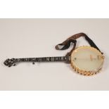 A Clifford Essex C E Special XX 5 string open back Banjo, with decel ' Clifford Essex co. 15A