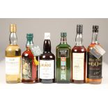 Rosebank single malt scotch whisky, 43% vol, 70cl, The Gordon Highlanders scotch whisky 70cl, 40%