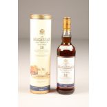 Macallan 18 year old 1985 single malt scotch whisky, 70cl, 43% This 18 year old was put into cask