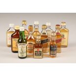 53 assorted miniature bottles of whisky, to include Bowmore, Dimple, Aberlour Glenlivet, Johnnie