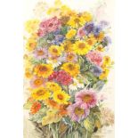 Spechko (Kiev School, Ukraine) Framed watercolour, initialled, dated 2003 'Summer Meadow Flowers'