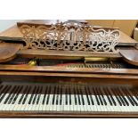 Late 19th century Steinway & Sons rosewood cased grand piano, serial No. 87282, circa 1897