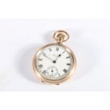 Rolled gold Waltham of USA pocket watch.