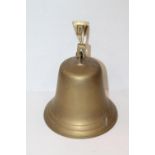 Modern brass ship's bell, 21cm diameter.
