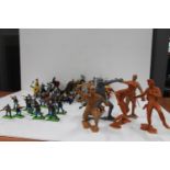 Britains Ltd Deetail 1971 model soldier figure sets, also Marx Toys figures and others.