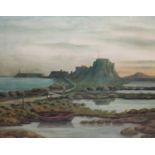 H HEWITSON, Lindisfarne, oil on canvas, signed and dated 1913 lower left, 40cm x 50cm, frame size