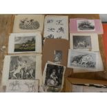 Various.  A carton of various vols., engraved plates, photographs, etc. & a small carton of loose