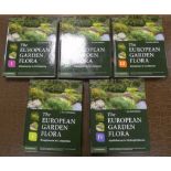 CAMBRIDGE UNIVERSITY PRESS (Pubs).  The European Garden Flora. 5 vols. Illus. Quarto. Orig. pict.