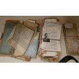 DOCUMENTS & EPHEMERA - ROXBURGH - HAWICK.  Box of original bundles of documents, letters,