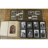 Photographs.  A small carton of carte de visite & other photographs & later snapshots in albums.