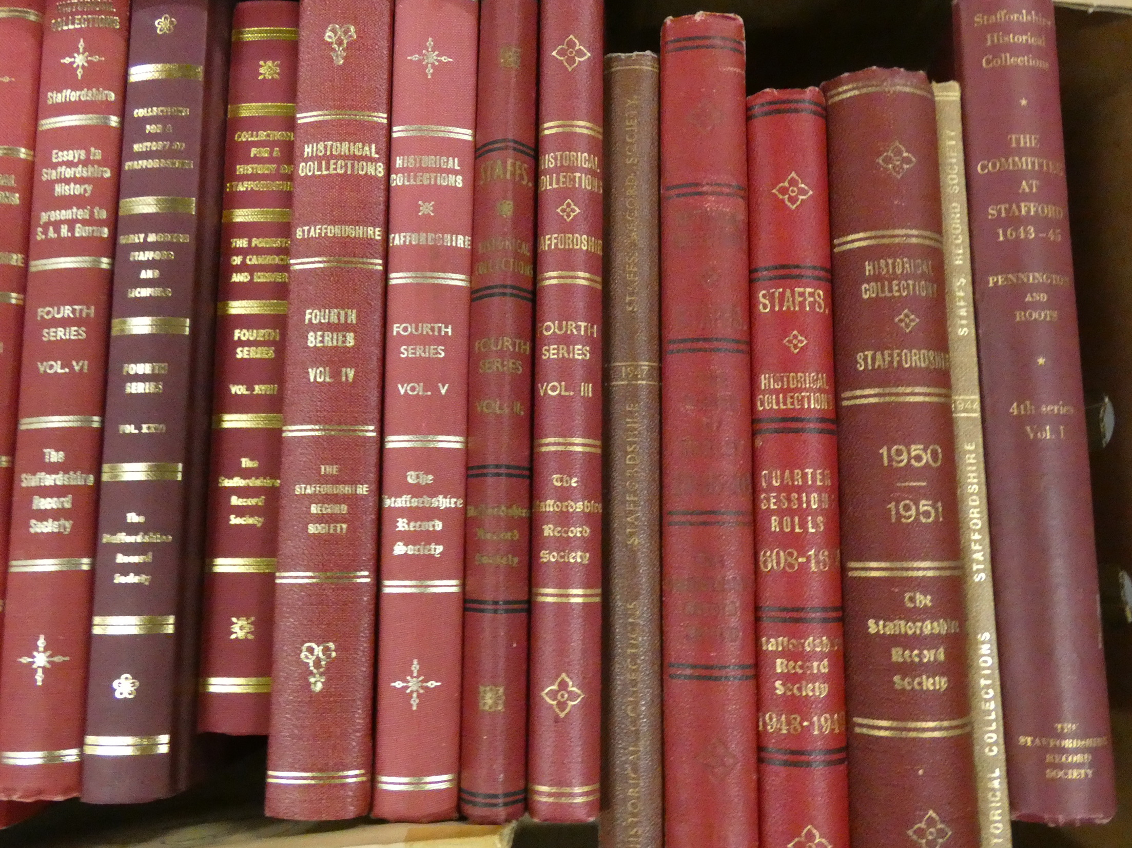 STAFFORDSHIRE RECORD SOCIETY.  Historical Collections & others. 20 various vols.; also a few others. - Image 2 of 4