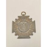 Third Reich German NSDAP 10 Year Service Medal in zinc with bronzed finish. Lacking ribbon.