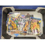 Box of Marvel Fantastic Four comics.