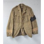 WW1 British- Officer's wool tunic belonging to Major William Macalister Hall of the 11th Argyll and