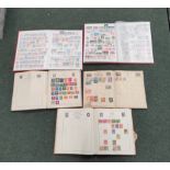 Five well filled albums of World postage stamps contains issues from Holland, Greece, Malawi etc. (