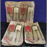 Seven 1930s Paynes No. 0 children's fret saws. (7)