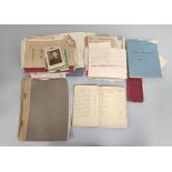 Collection of ephemera belonging to F/Sgt T. Powley including WW2 RAF Course notebooks and a