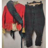 Early 20th century officer's tunic belonging to Macalister-Hall with Argyll & Sutherland Highlanders