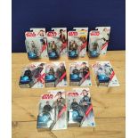 Star Wars- Group of ten 2017 Hasbro Force Link figures. Comprising of Jyn Erso (Jedha) C3523, Two DJ