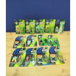 Star Wars - Group of thirteen 1990s/2000s Star Wars Figures by Hasbro comprising of six Power of the