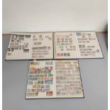 Three well filled folders of mixed postage stamps comprising of Canadian, Malteste & Commonwealth