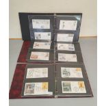 Three folders of first day covers relating to the French Southern and Antarctic Lands (T.A.A.F)