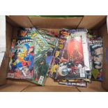 Box of DC Superman comics.