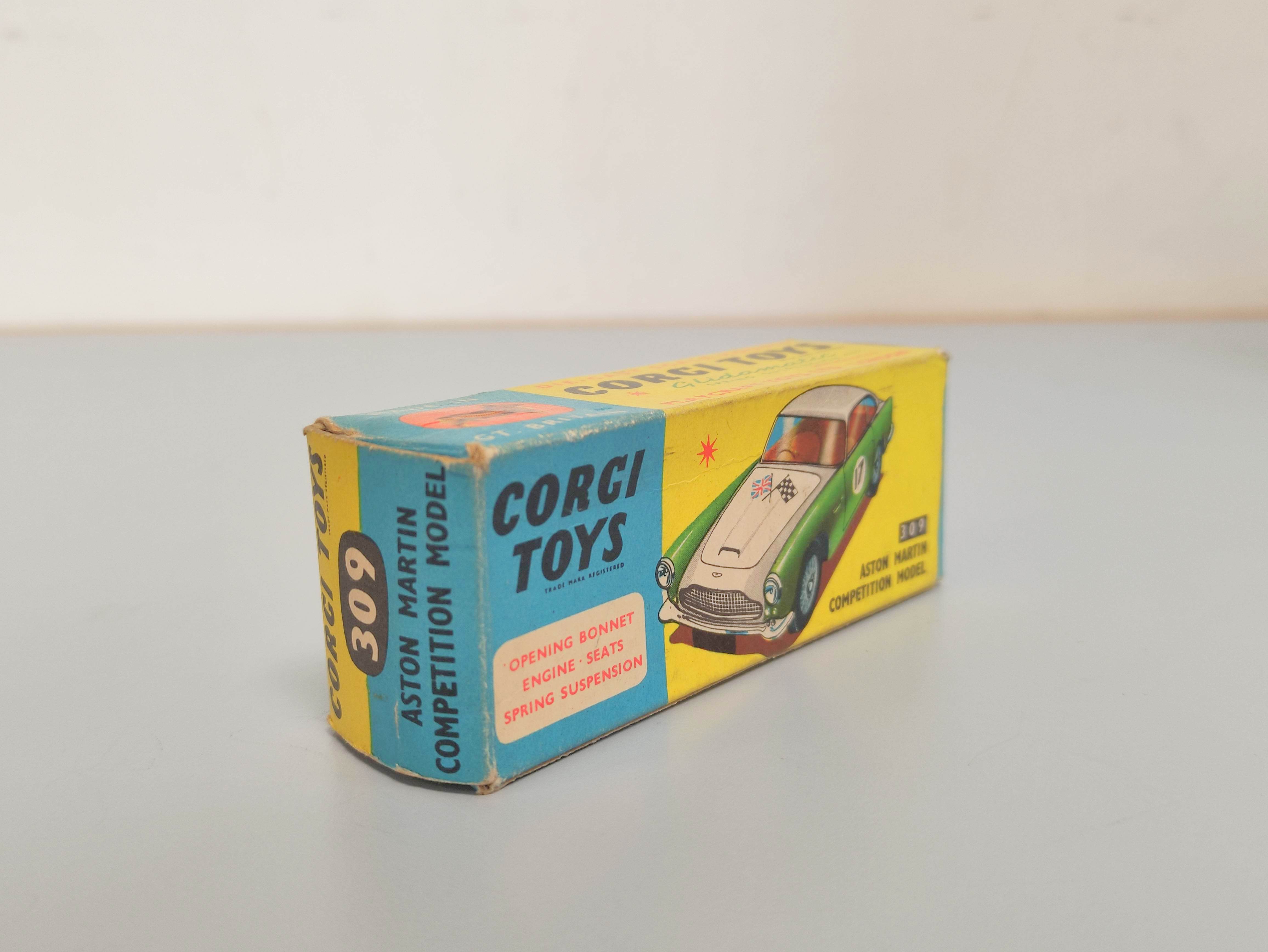 Corgi Toys- Aston Martin DB4 Competition Model no 309 complete with box. - Image 6 of 7