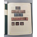 Great Britain- Postage stamp album containing a quantity of early imperforated issues to include
