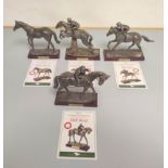 Four Atlas Editions The Sport of Kings model racehorses to include Red Rum, Shergar, Desert Orchid &