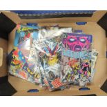 Box of DC Legion of Superheroes comics.