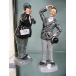 Pair of Royal Doulton limited edition figures, 'Oliver Hardy' and 'Stan Laurel', no. 3560 of 9500.