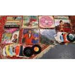 Collection of LPs and singles to include Tom Jones, Nat King Cole, Jim Reeves, soundtracks, etc.