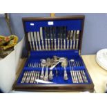 Part canteen of Mappin & Webb stainless steel cutlery.