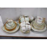 Dolphin bone china part tea set and a Royal Imperial part tea set.