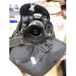 Sony CX65 camera, Eggsnow lens and outer bag.