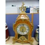 French Louis XVI style bracket clock with gilt metal mounts.