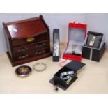Collection of fashion watches to include boxed Esprit watch, boxed Guess watch, Bench metal ID