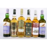 Six bottles of single malt Scotch whisky to include SPEYBURN 10 year old 70cl 40% abv., two