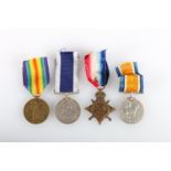 Medal of 344275 A E Coombes ARMR of the Royal Navy comprising WWI British war medal, victory medal