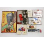Mettoy 810 clockwork limousine car, Dinky Toys to include a fire engine, Frazer Nash, 626 Military