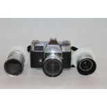 Kodak Retina Reflex III camera, serial number 120583, fitted with Schneider-Kreuznach Retina-Xenon f
